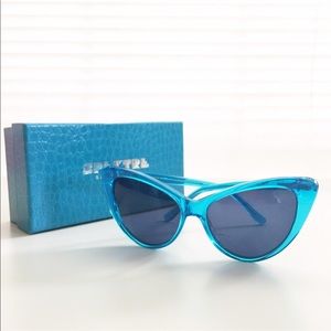 🆕 Spektre EVA Blue Smoke Cat eyes sunglasses NEW